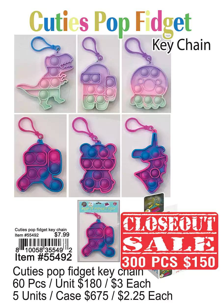 Cuties Pop Fidget Keychain (CL)